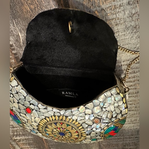 RAMLA THE PEARL MOSAIC  HANDBAG - Picture 12 of 12